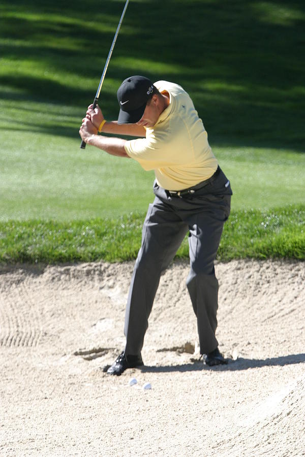 Tiger Woods Photograph - Ames Sand Trap I by Chuck Kuhn