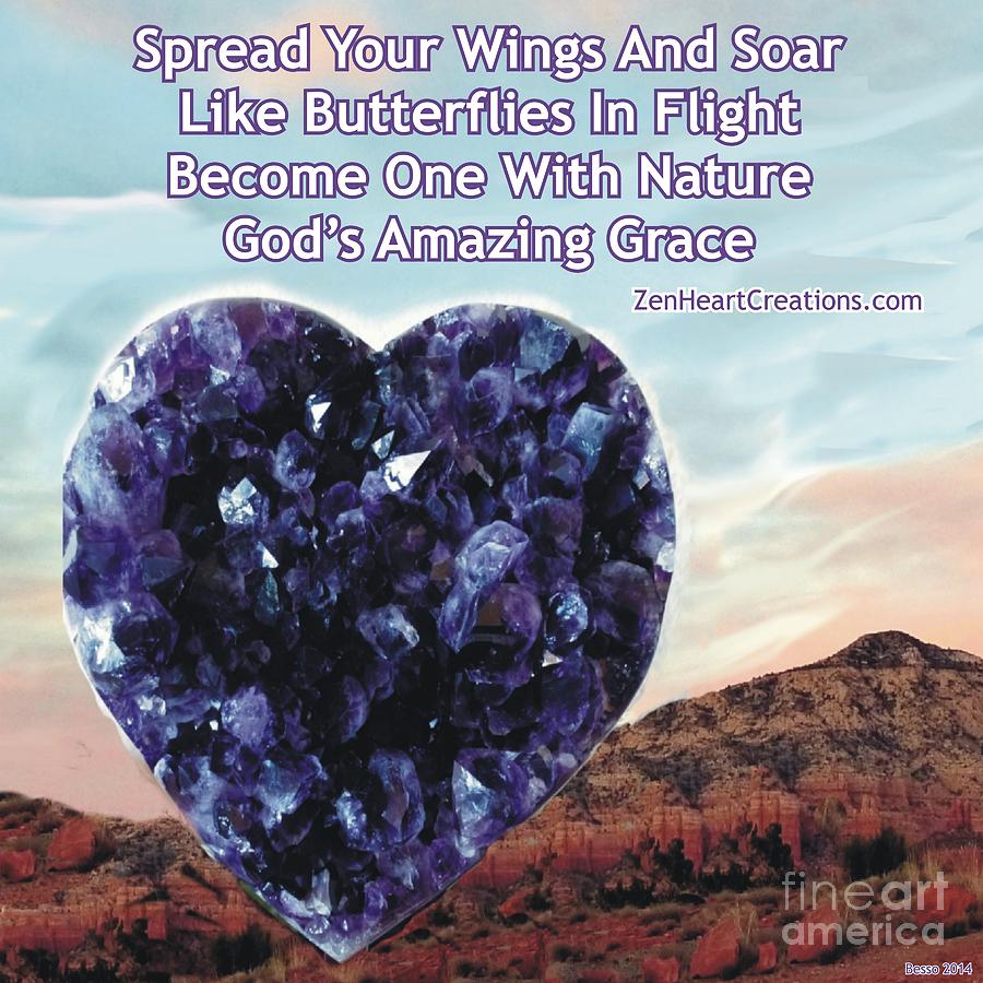 Amethyst Sedona Spread Your Wings Photograph By Marlene Rose Besso