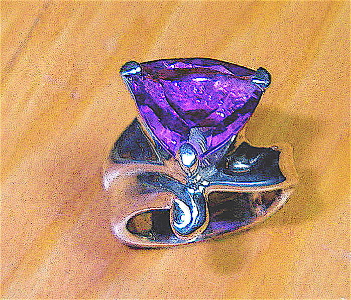 Amethyst Jewelry - Amethyst Trillion by Danny Shaw Amethyst Jewelry - Amethyst Trillion by Danny Shaw