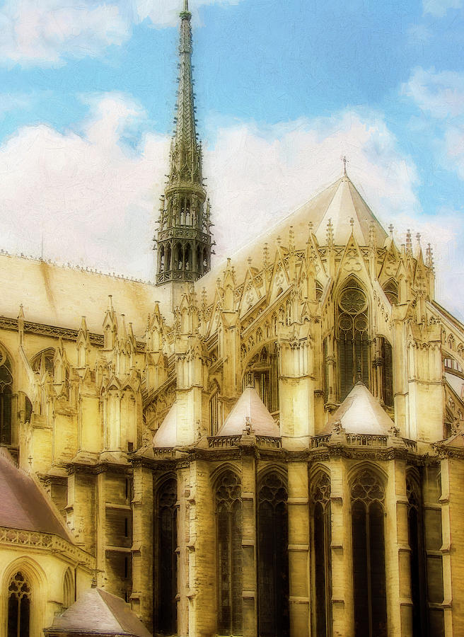 Amiens Cathedral Digital Art by Terry Davis