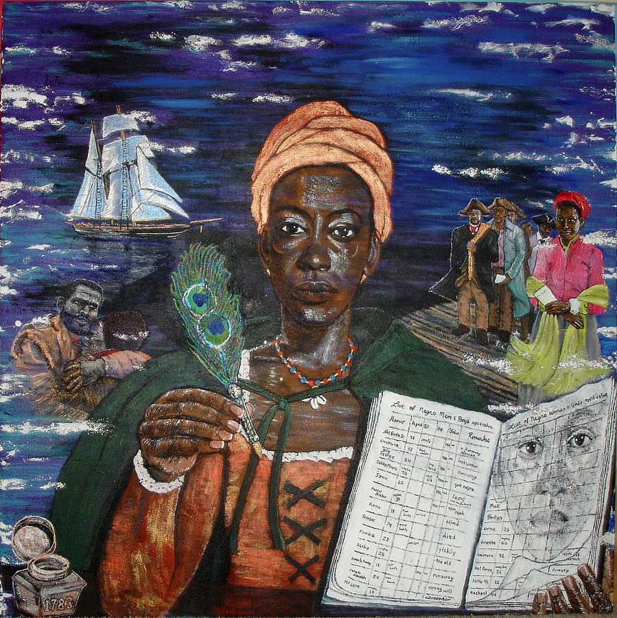 Aminatas Book of Negroes Painting by Lee McCormick
