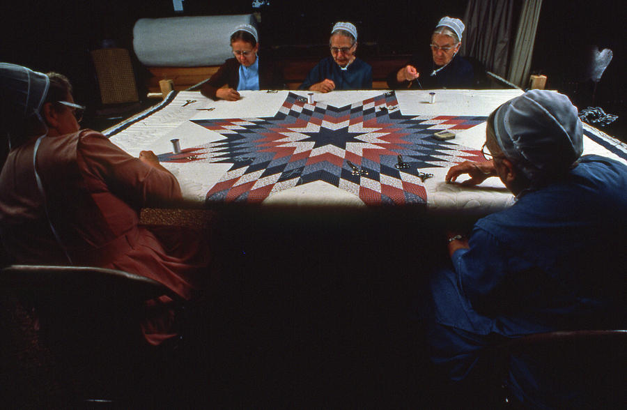 Amish and Mennonite Women Quilt Photograph by Blair Seitz