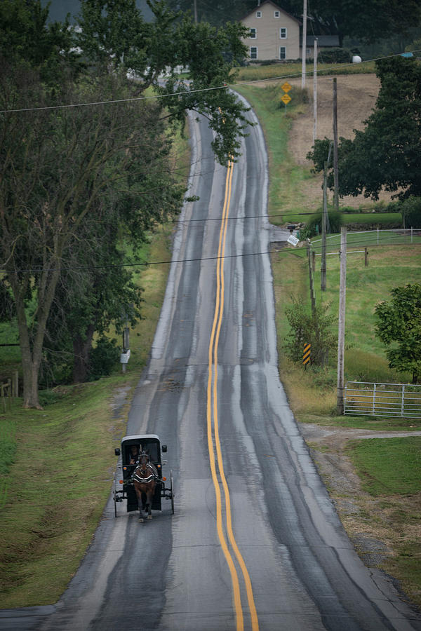 Amish Buggy Strasburg PA Photograph by Jim Pearson