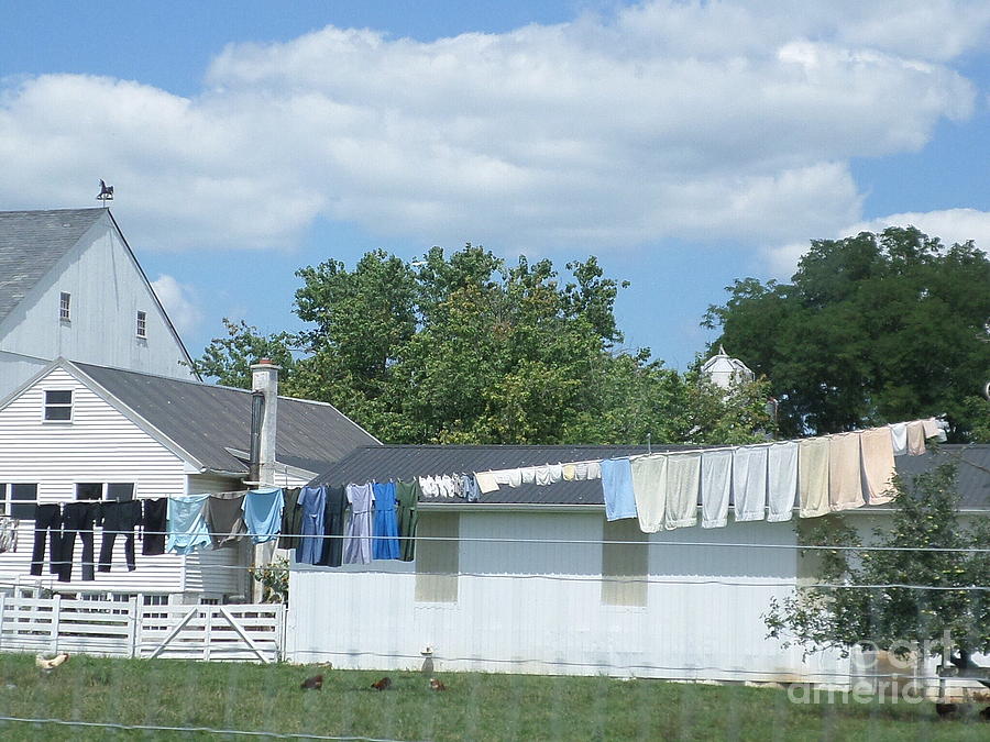 Amish Clothesline Photograph by Christine Clark