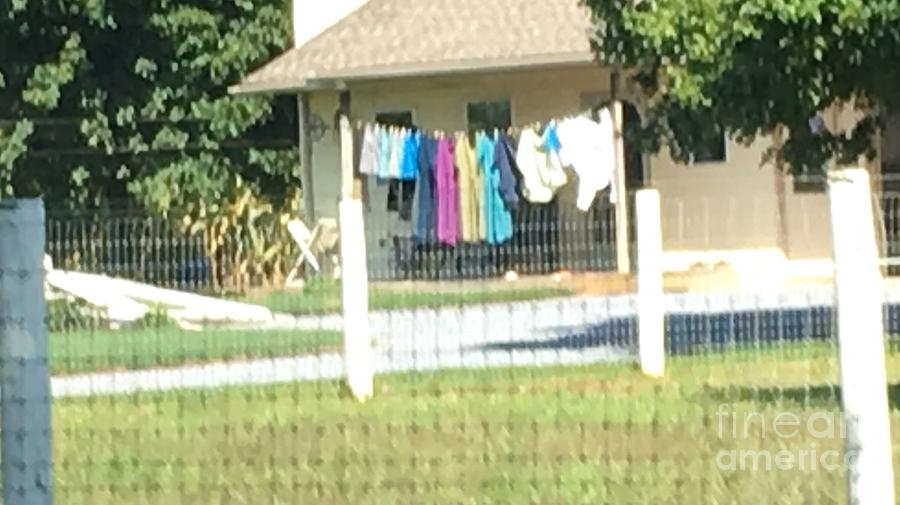 Amish Clothesline in July Photograph by Christine Clark