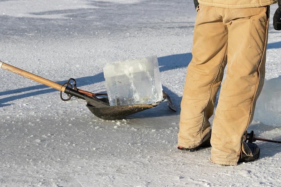Amish Ice Harvest Photograph by Brook Burling