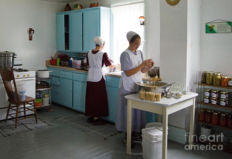 Amish Kitchen Photograph by Fred Lassmann