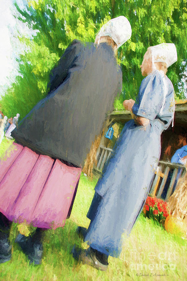 Amish Ladies with Effects Photograph by David Arment