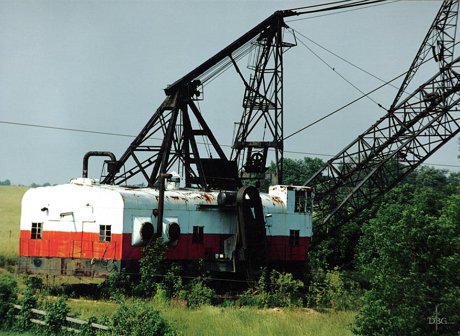 Abandoned Dragline Excavator in Amish Country Photograph by David Bader