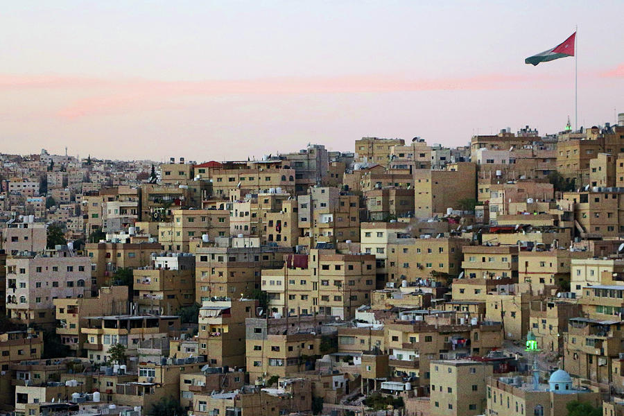 Sunset Photograph - Amman Old City by Munir Alawi