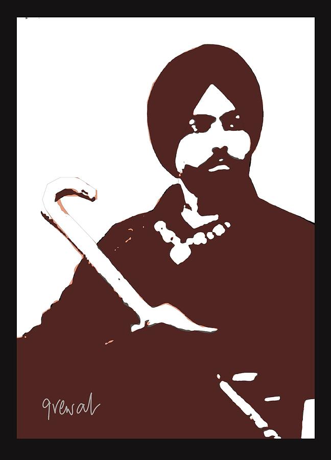 Ammy Virk poster Painting by Sukhpal Grewal - Fine Art America