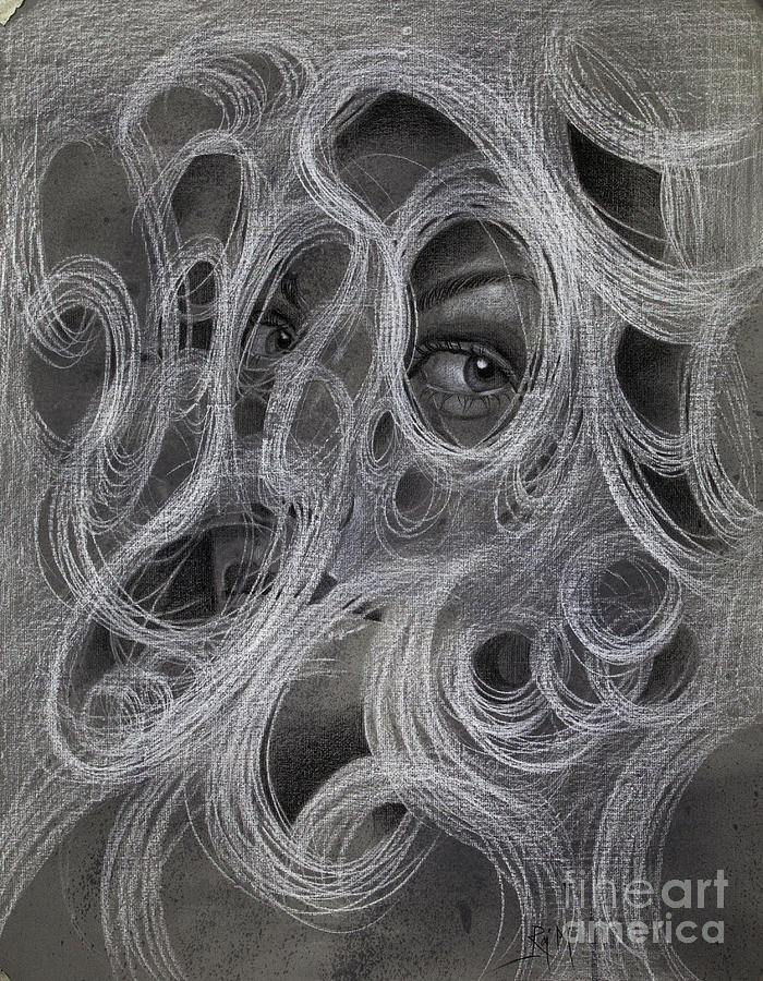 Perception Drawing - Amodal Perception 6 by Raj Maji Perception Drawing - Amodal Perception 6 by Raj Maji