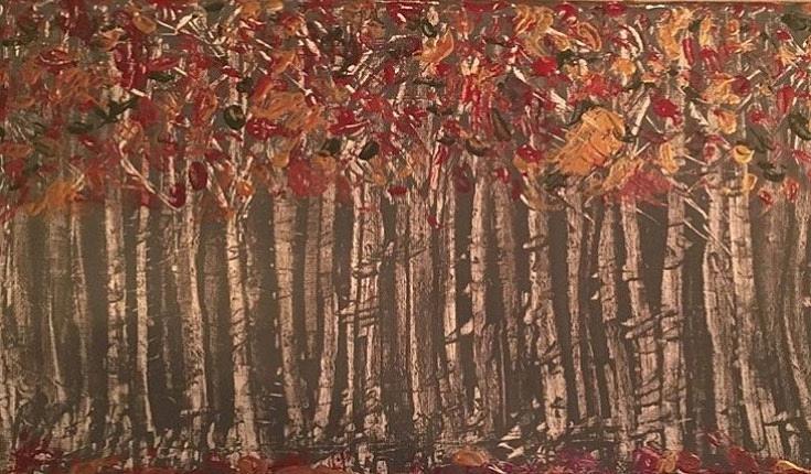 Fall Painting - Among the Birches by Heather Burningham