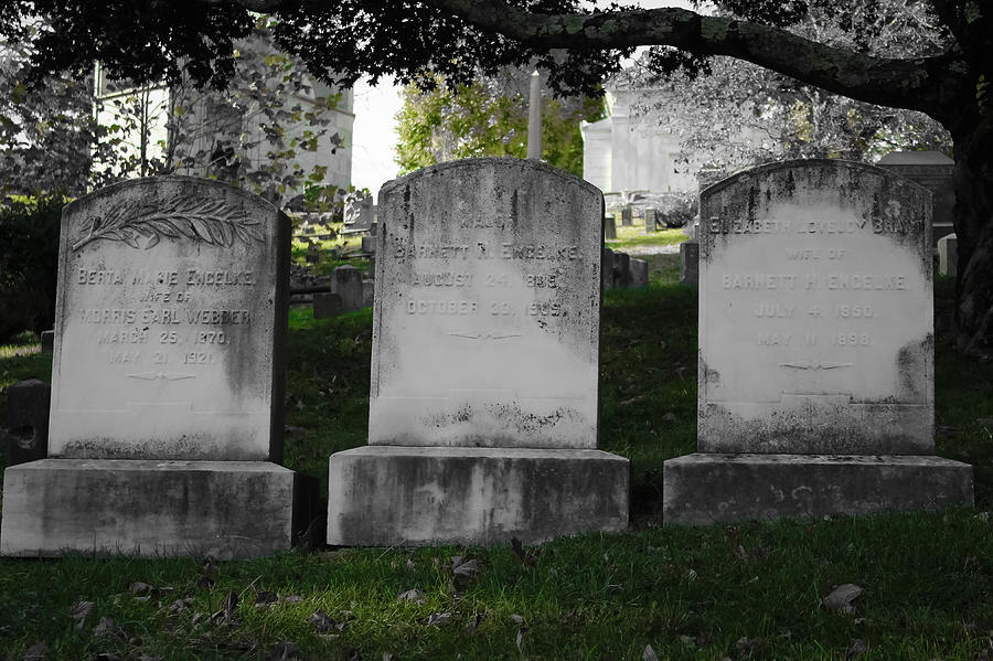 Among the Tombstones Photograph by Colleen Kammerer