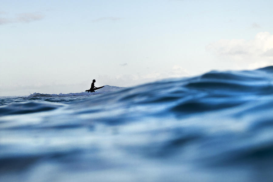 Surf Photograph - Amongst The Waves by Sean Davey