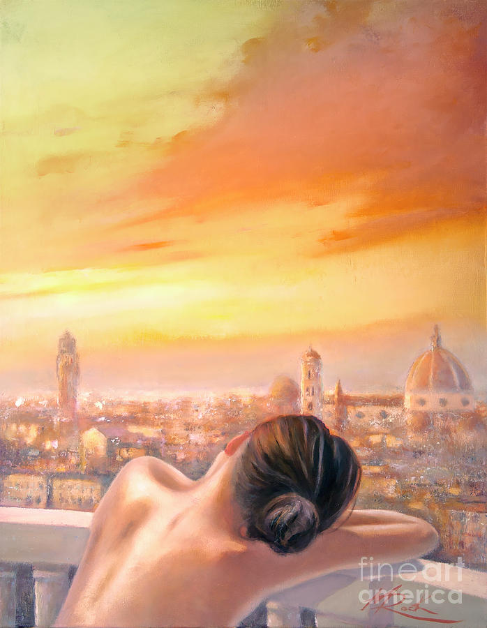 Amore di Firenze Love of Florence Painting by Michael Rock
