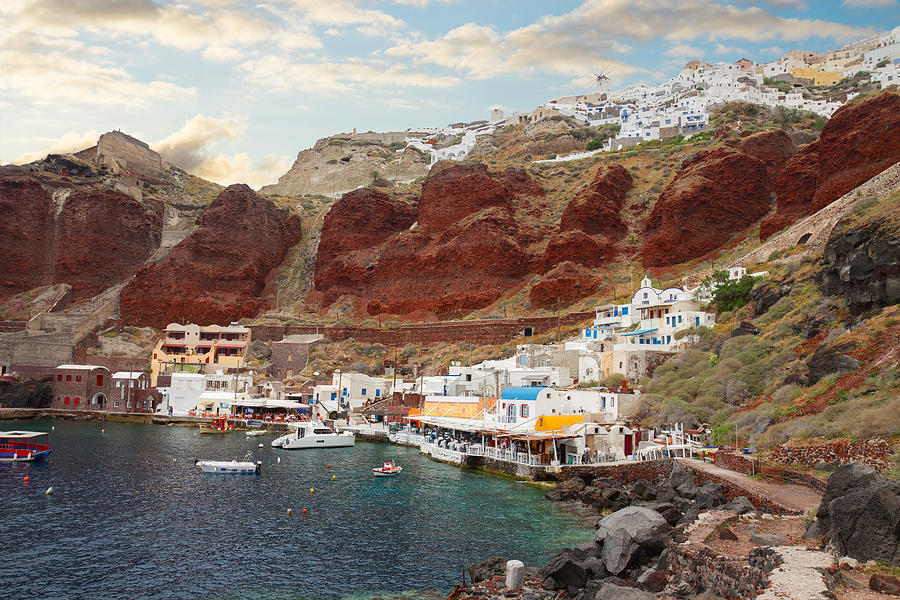 Amoudi bay at Santorini Photograph by Anastasy Yarmolovich