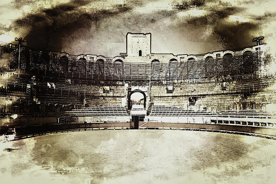 Amphitheater Arles, France Photograph by Hugh Smith