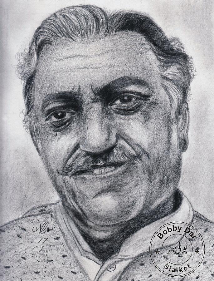 Amrish Puri Drawing by Bobby Dar | Fine Art America