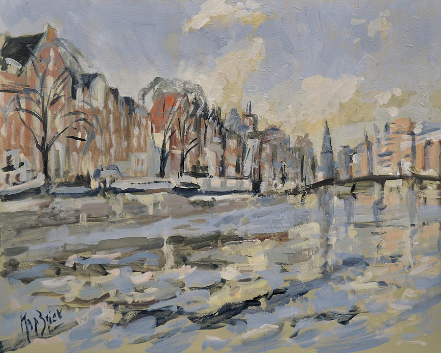 Holland Painting - Amstel Amsterdam by Nop Briex