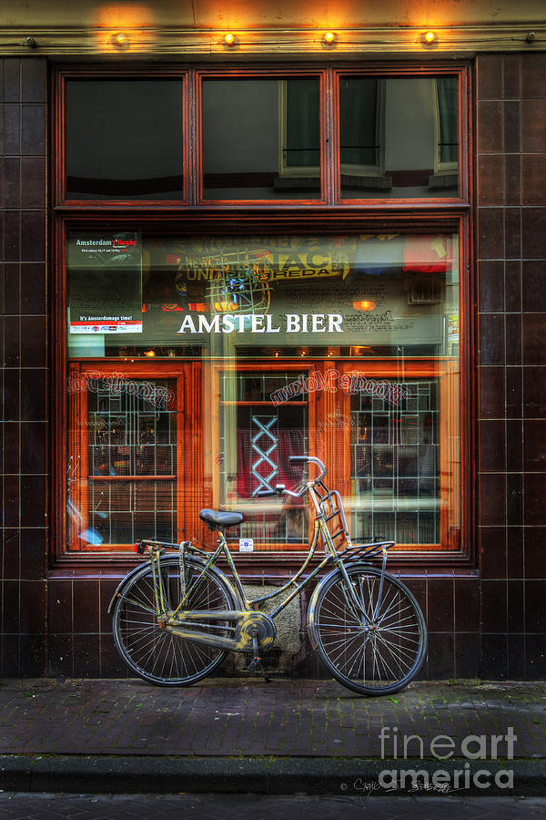 Amstel Bier Bicycle Photograph by Craig J Satterlee