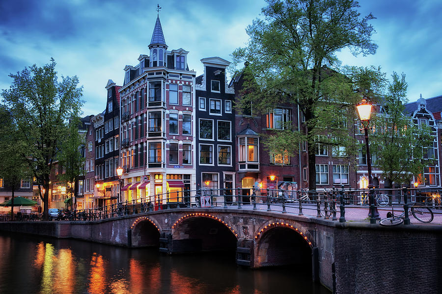 Amsterdam at Twilight Photograph by Artur Bogacki