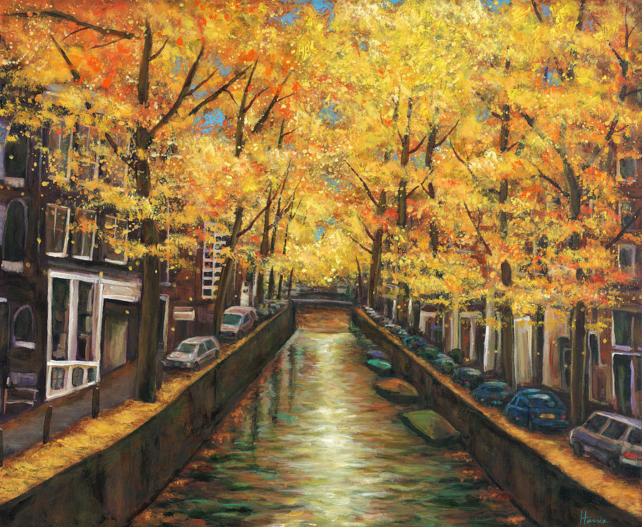 Mountain Painting - Amsterdam Autumn by Johnathan Harris