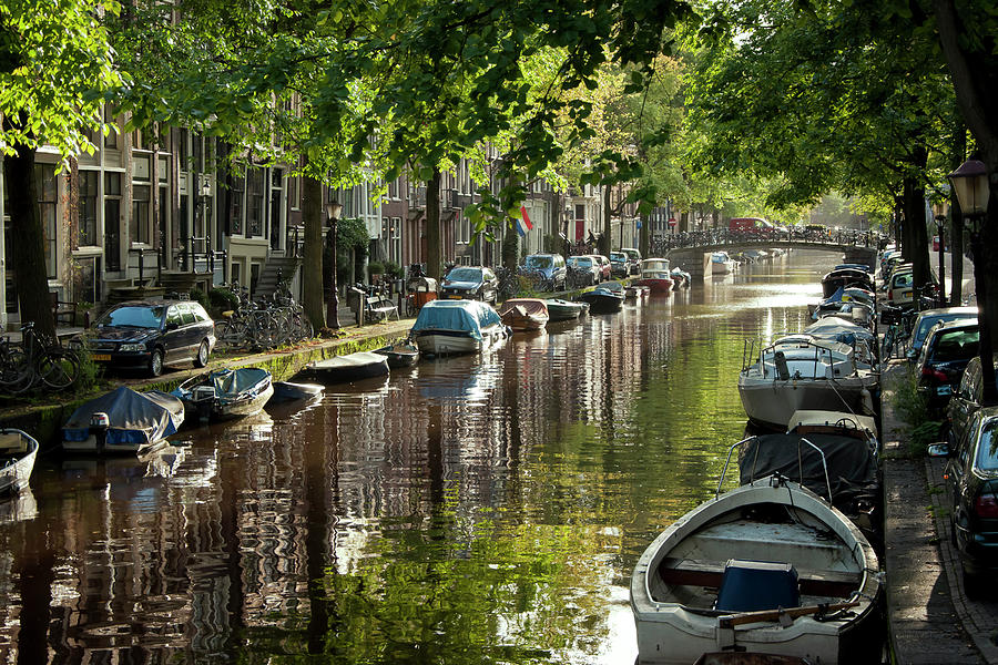 Amsterdam Canal Photograph by Joan Carroll