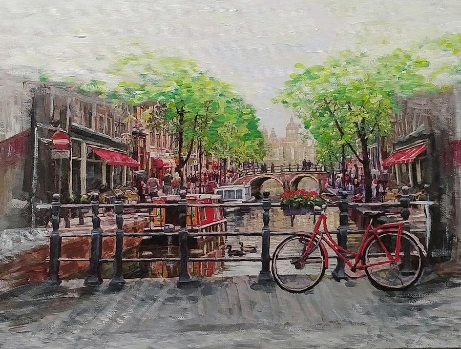 Amsterdam Painting by Lynne McQueen
