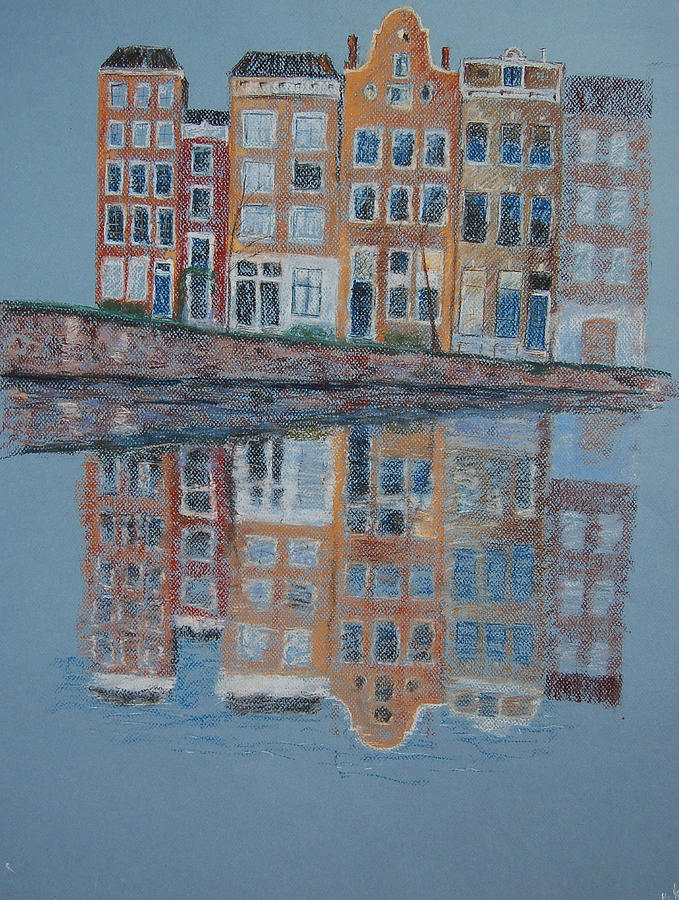 Architecture Painting - Amsterdam by Marina Garrison