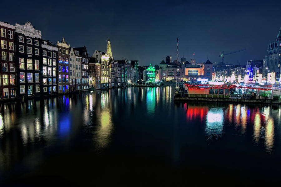 Amsterdam Night Photograph by Nadia Sanowar