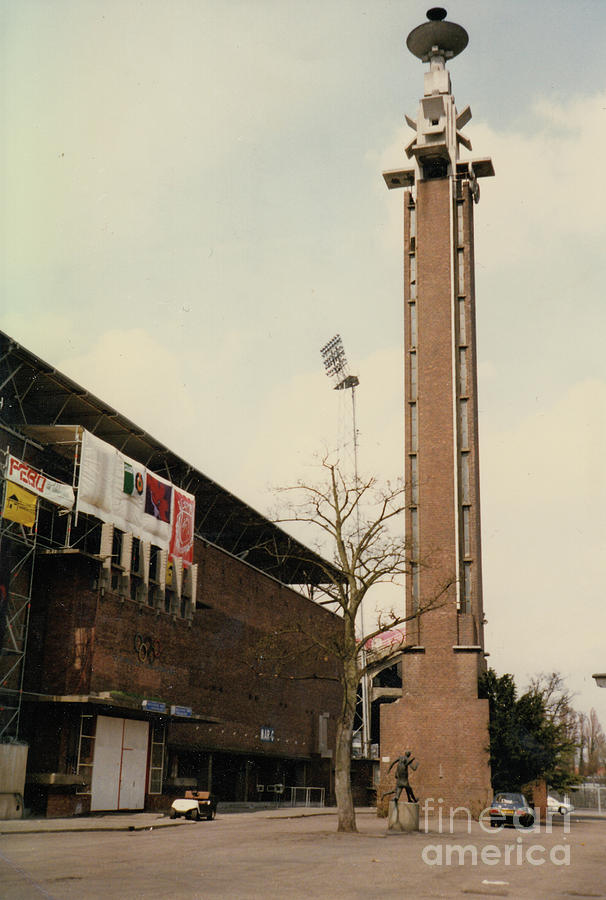 Amsterdam Olympic Stadium - Marathon Tower - April 1996 Photograph by Legendary Football Grounds