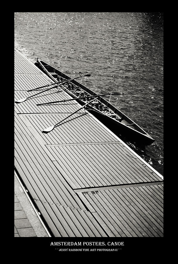 Spring Photograph - Amsterdam Posters. Canoe by Jenny Rainbow