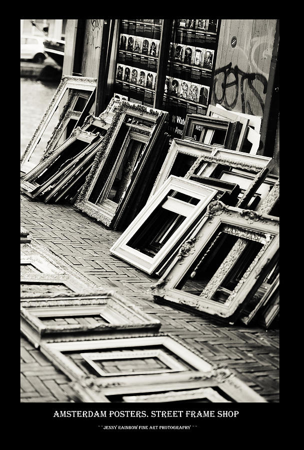 Amsterdam Posters. Street Frame Shop Photograph by Jenny Rainbow