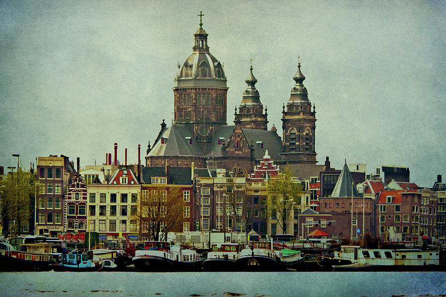 Boat Photograph - Amsterdam Skyline by Jill Smith