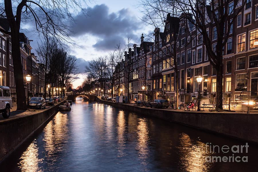 Amsterdam twilight Photograph by Didier Marti