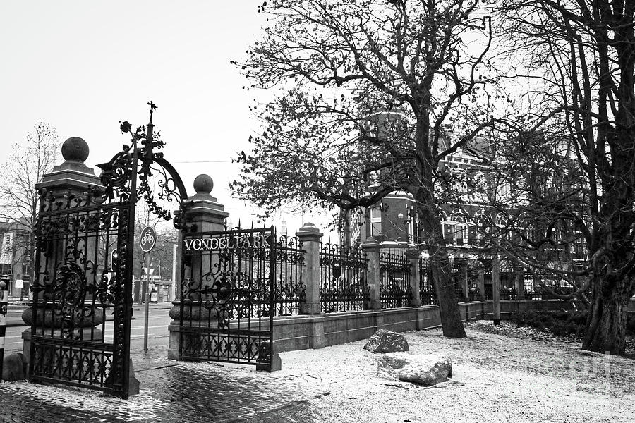 Amsterdam Vondelpark in Winter Photograph by Carol Groenen
