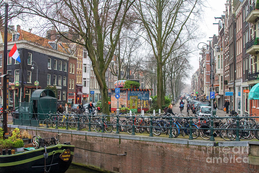 Amsterdam with bikes Photograph by Patricia Hofmeester
