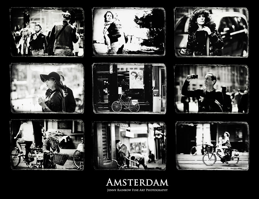 Amsterdammers and Strangers. Amsterdam by Jenny Rainbow Photograph by Jenny Rainbow