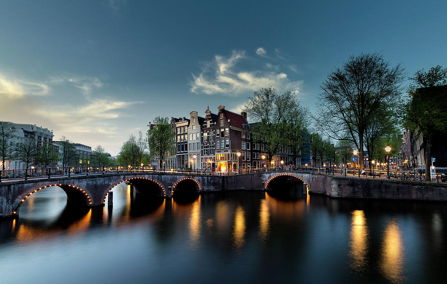 Amsterdams grachten Photograph by Torsten Funke