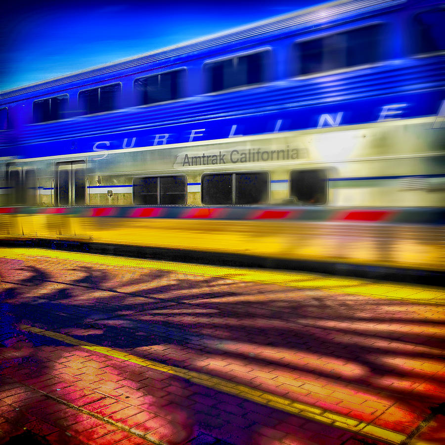 Amtrak Blurring By Photograph by Joseph Hollingsworth