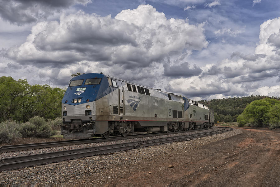 Amtrak Southwest Chief Near Glorieta NM DSC03064 Photograph by Greg Kluempers