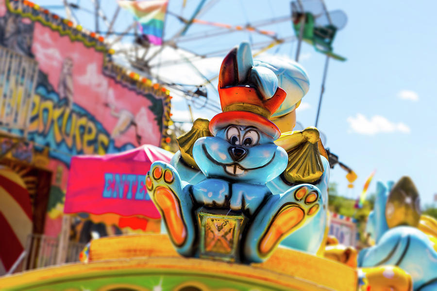 Amusement Park Bunny With Top Hat Photograph by SR Green