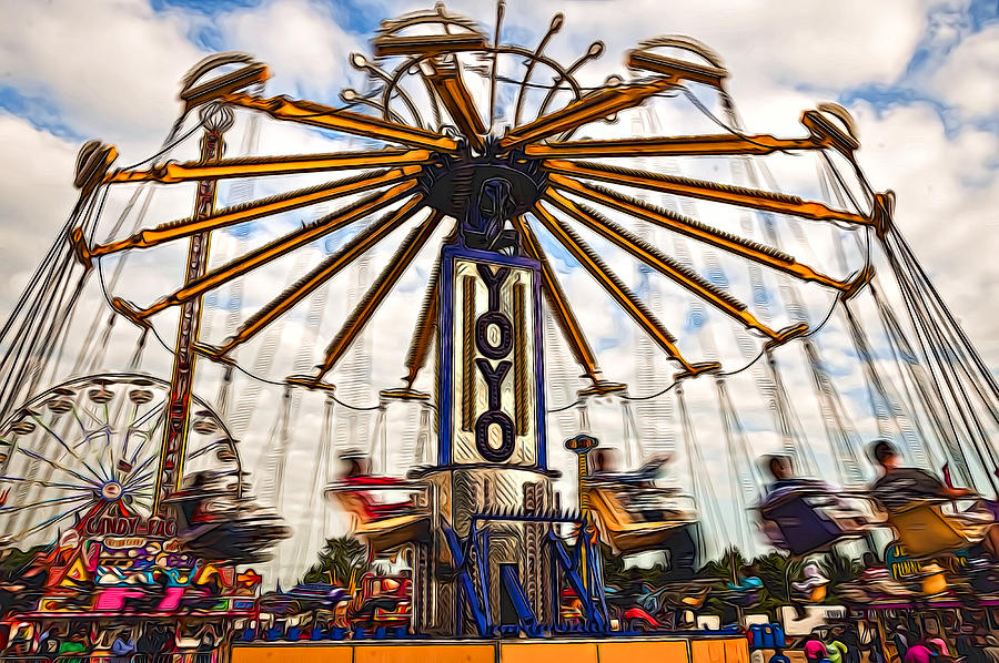 Amusement Park Photograph by Maria Coulson