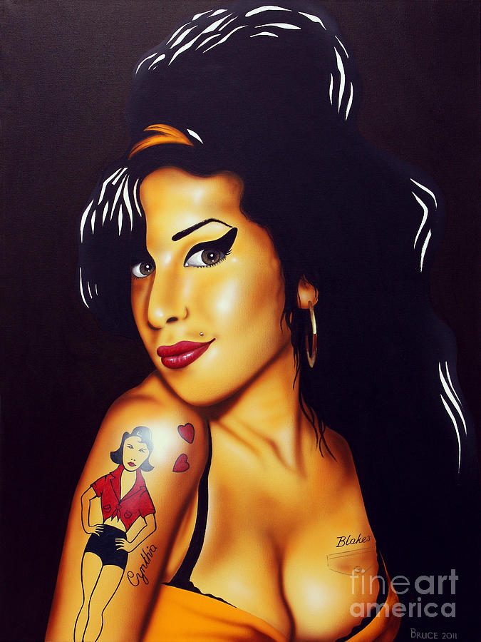Amy Winehouse Painting - Amy by Bruce Carter