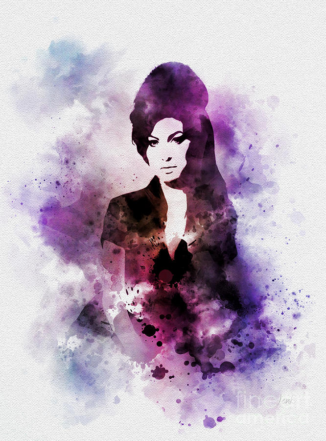Amy Winehouse Mixed Media - Amy by My Inspiration