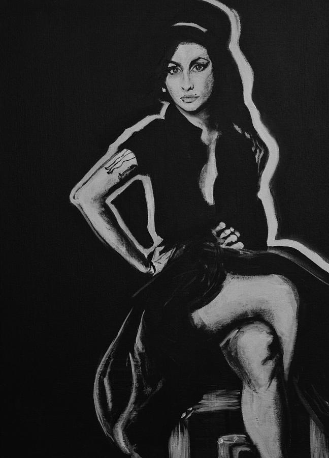 Amy Winehouse Painting by Melissa O Brien