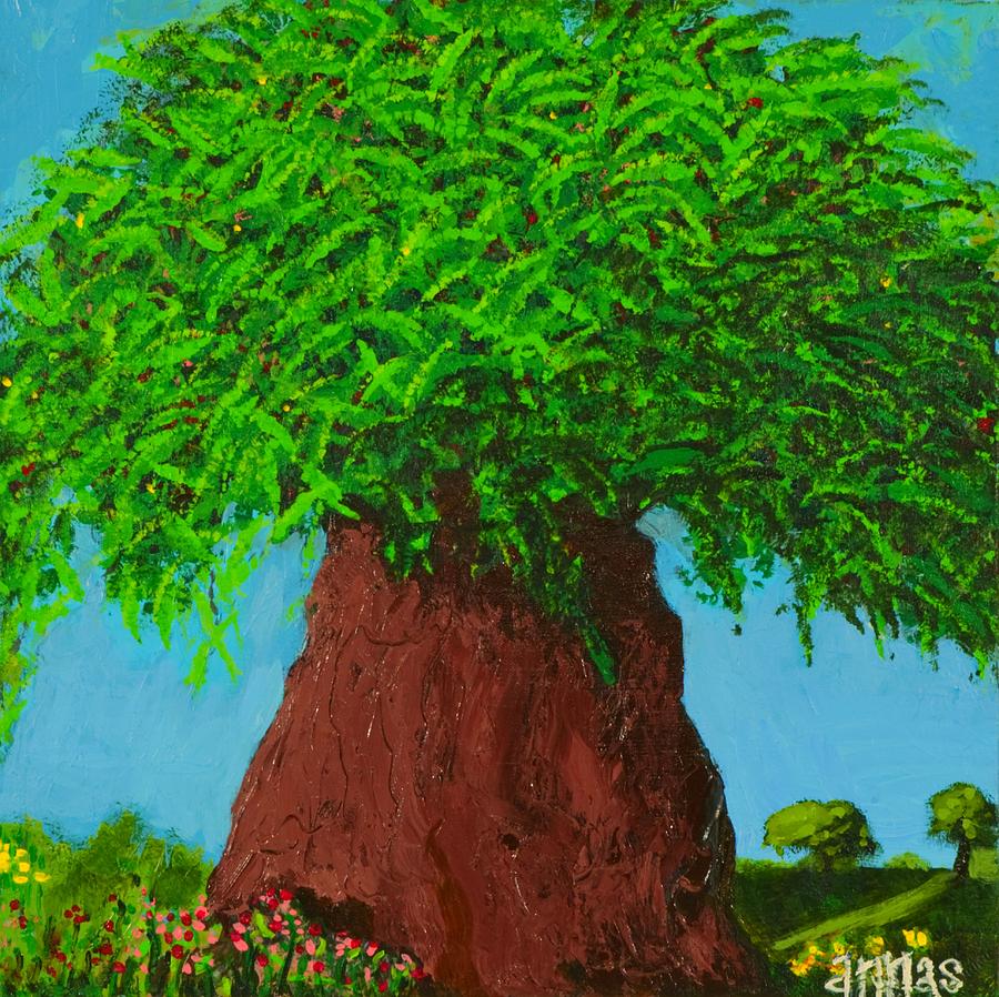 Amys Tree Painting by Angela Annas