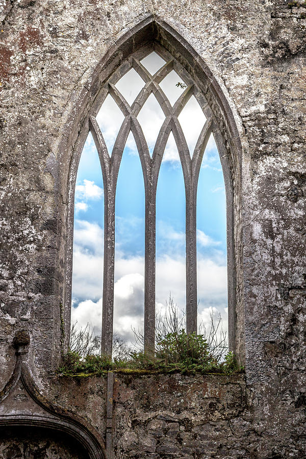Nature Photograph - An Abbey Window by W Chris Fooshee