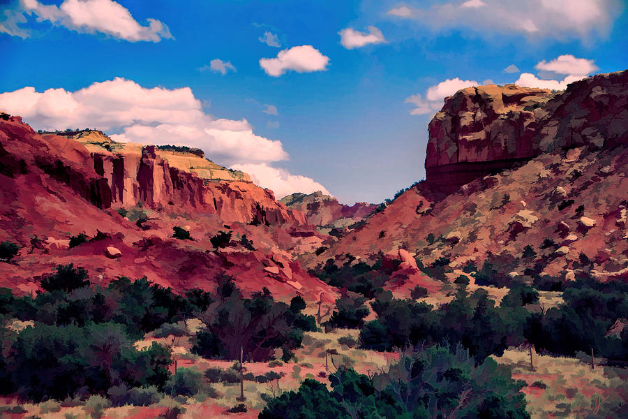 An Abiquiu View Digital Art by Jim Buchanan - Fine Art America